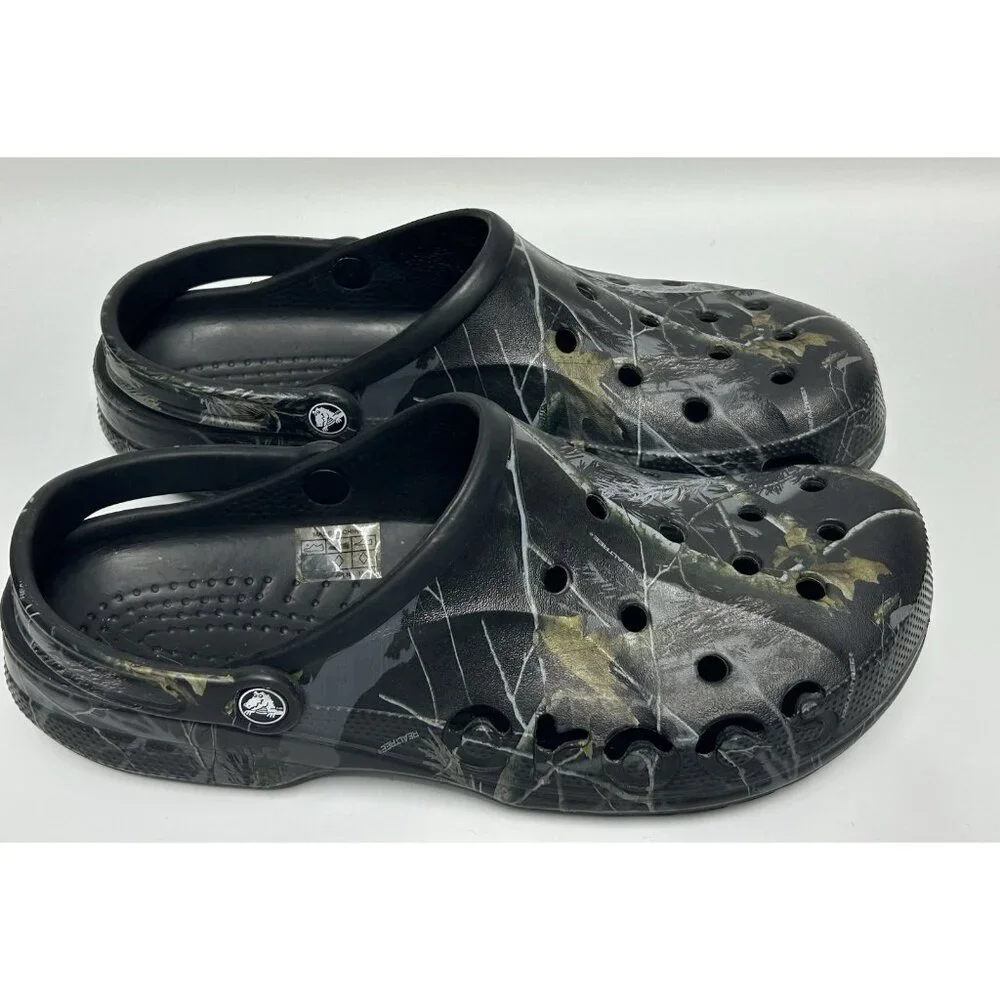 CROCS Camo Realtree Clogs Mens Size 12 Camouflage Slip On Hunting Outdoor